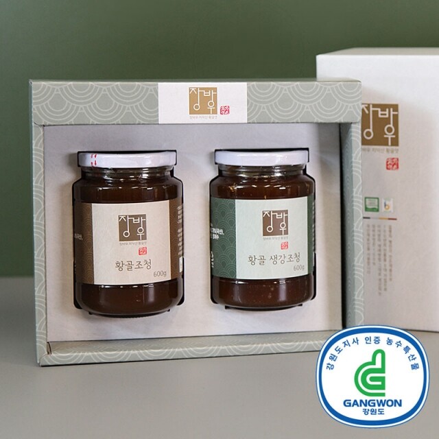 강원더몰,[금빛장터 춘천] 장바우 선물세트A (조청 600g + 생강조청 600g)